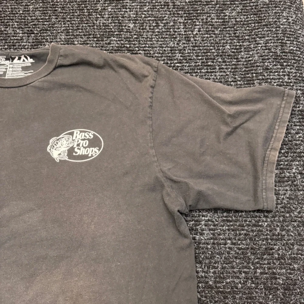 Bass Pro Shops Mens 2XL Black Gun Safety Rule 1 2nd Amendment Graphic T-Shirt - Picture 7 of 11